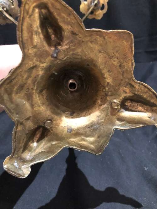 Baroque brass candelabra cherub(BRS91)