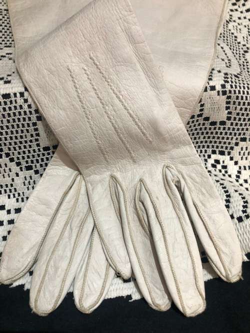 Gloves leather vintage(F)