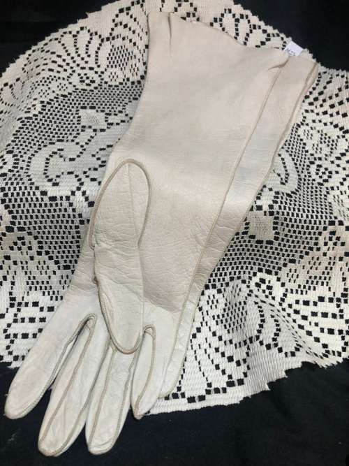 Gloves leather vintage(F)