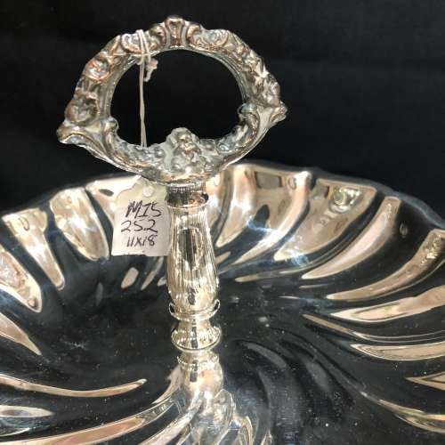 Biscuit/sweets basket silver plated(MIS252)