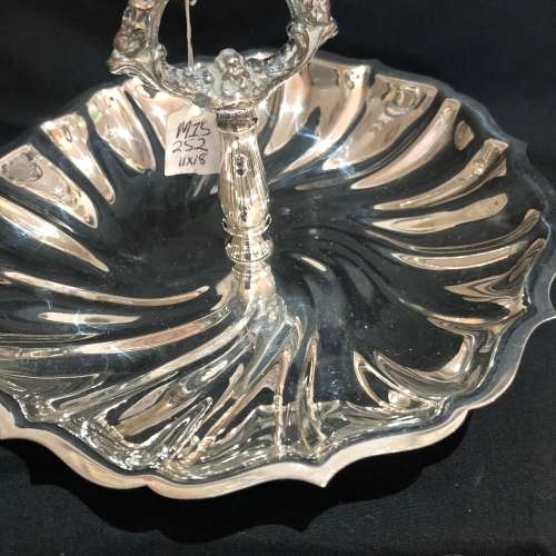 Biscuit/sweets basket silver plated(MIS252)