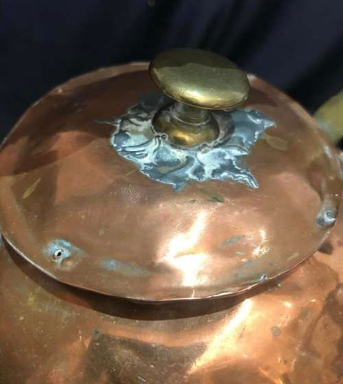 kettle copper porcelain handle