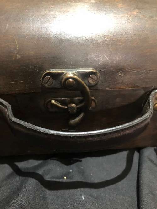 Suitcase wood display