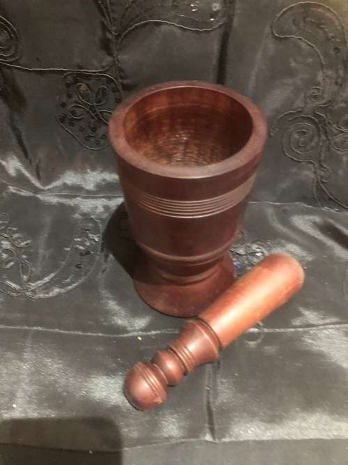 Mortar and pestle wood