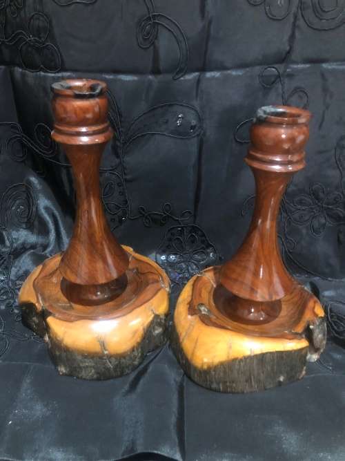 Candle holders Olive Wood