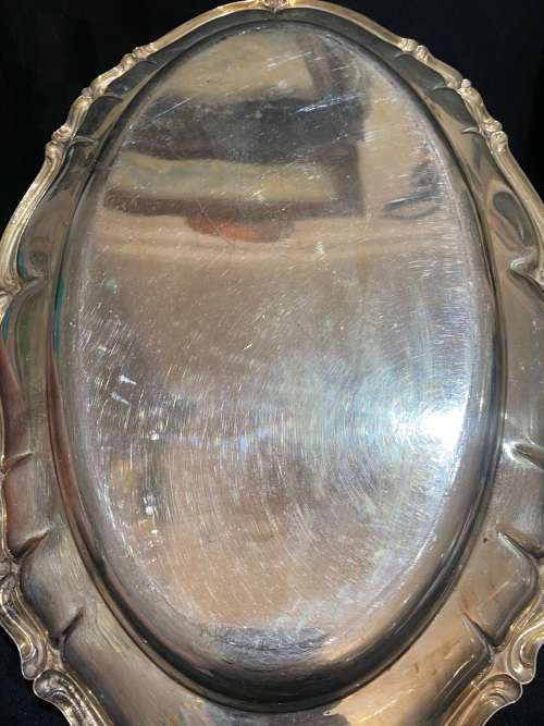 Tray/platter silver plated Sweden