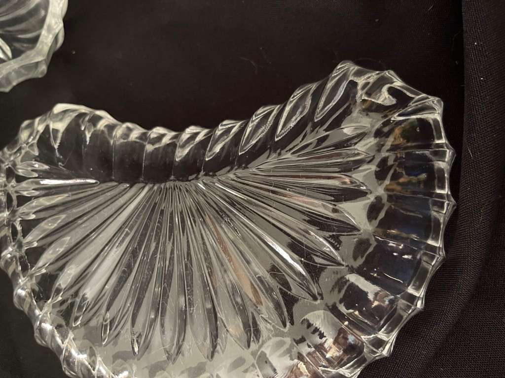 Salad Bowls/ plates Crystal set x6