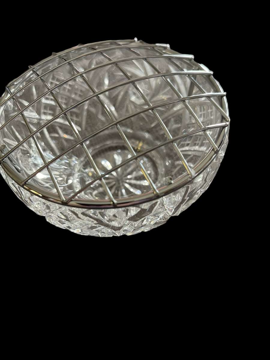 Vase rose bowl crystal