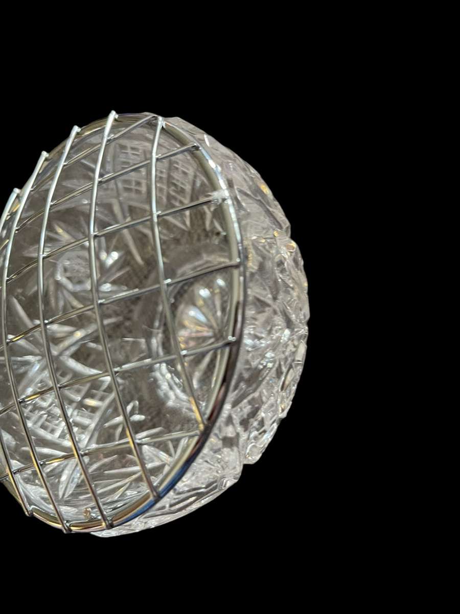 Vase rose bowl crystal