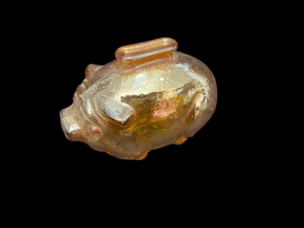 Ornament carnival glass