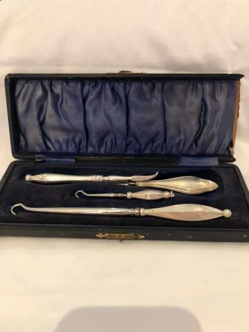 Sterling Silver Antique Dresser Items