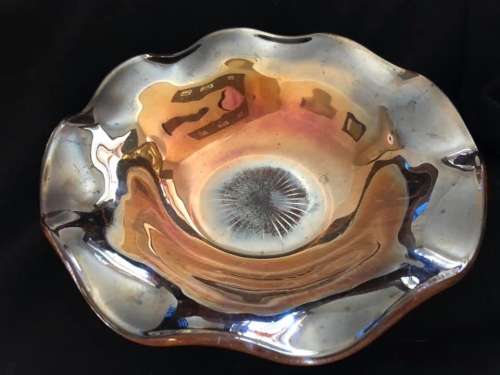 Carnival Glass BowlMAKE OFFER(GLS151)
