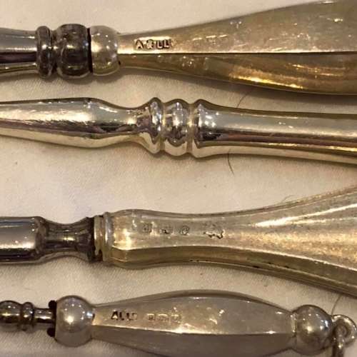 Sterling Silver Antique Dresser Items