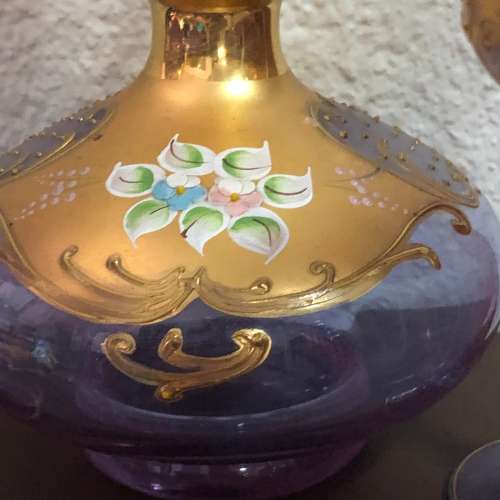 Venetian Decanter And Glasses Set