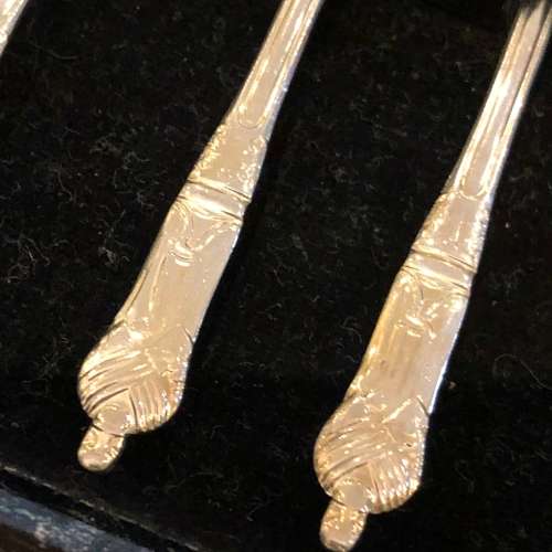 Apostle Cake Forks Silver Plated