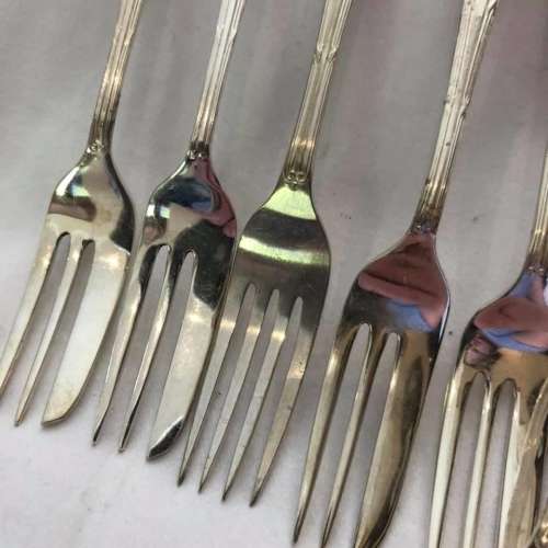 Cake Forks Silver Plated