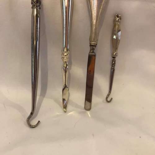 Sterling Silver Antique Dresser Items