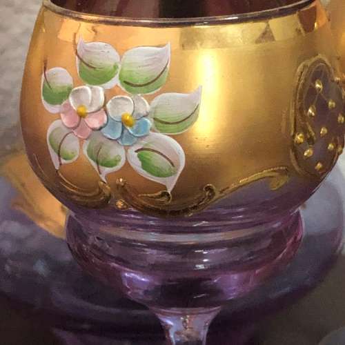 Venetian Decanter And Glasses Set