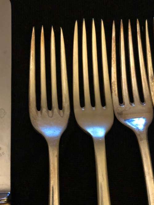 Bone Handled Knives & Silver Plated Forks(CUT139)