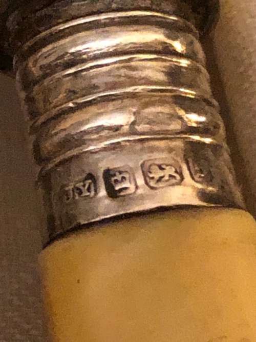 Sterling Silver Cuffed Bone Handle Cutlery(CUT340)