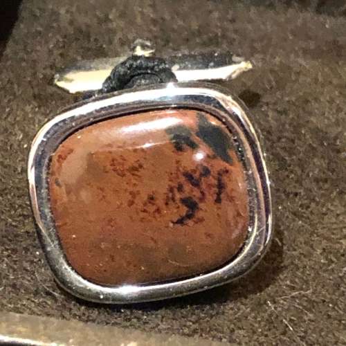 Cufflinks Brown Onyx(MIS385)