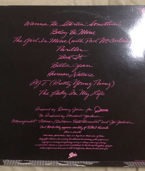 Micheal Jackson - Thriller LP