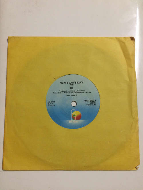 U2 - New Years Day 7 Single Rare SA Press