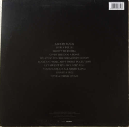 AC/DC - Back In Black Vinyl Lp Europe 2003.