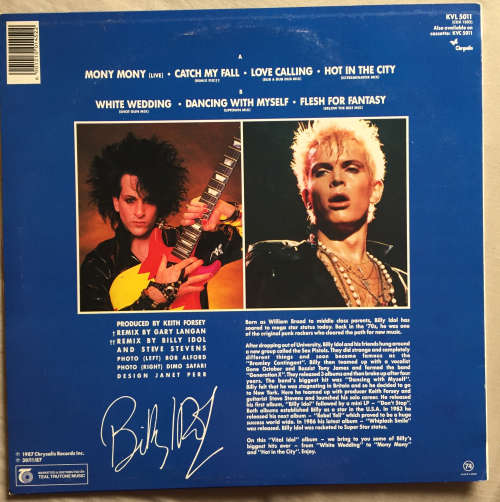 Billy Idol - Vital Idol Limited Edition SA Vinyl LP