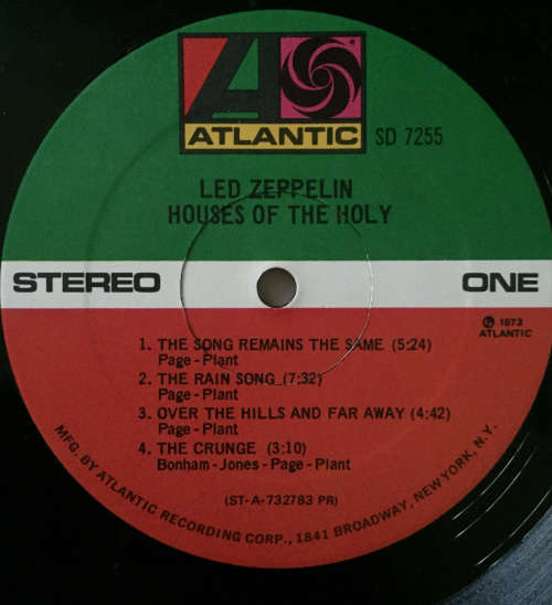 Led Zeppelin- Houses of the Holy Vinyl LP US 1973