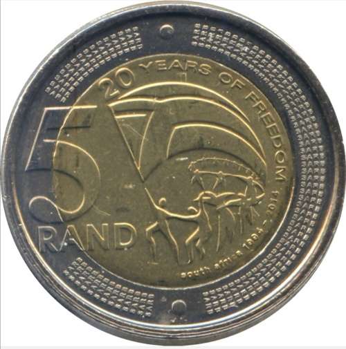 20 years freedom R5 coin