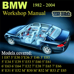 BMW Workshop Manual Petrol Diesel ALL SERIES 1982 until 2004