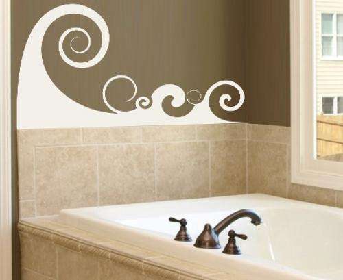 VINYL DECAL - ABSTRACT WAVE - WALL ART