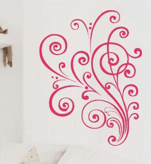 VINYL DECAL - FLOURISH TYPE 2 - WALL ART - CHOOSE COLOUR*
