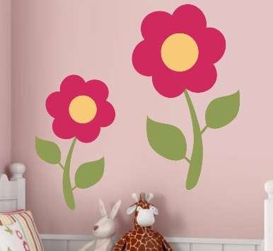 VINYL DECAL - FLOWER TYPE 1 - WALL ART