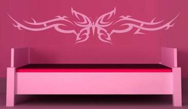 VINYL DECAL - BUTTERFLY FLOURISH - WALL ART