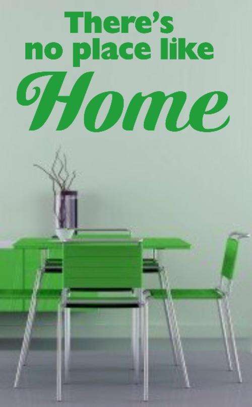VINYL DECAL - NO PLACE LIKE HOME INSPIRATIONAL QUOTE 1 - WALL ART