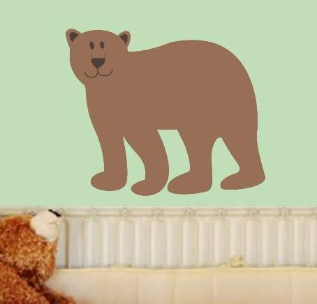 VINYL DECAL - CUTE BEAR - WALL ART