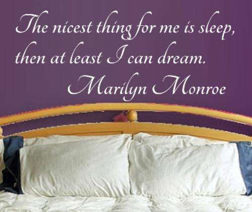 VINYL DECAL - DREAM MARILYN MONROE QUOTE TYPE 1 - WALL ART - CHOOSE COLOUR