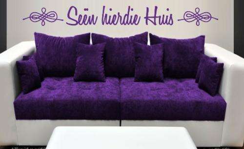 FREE SHIP/LOW COURIER - SEEN HIERDIE HUIS KWOTASIE 2 WALL STICKER - SML 60+ COLOURS