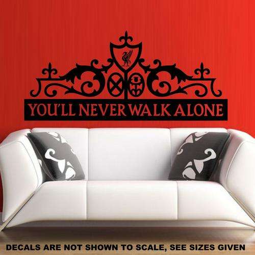 FREE SHIP/LOW COURIER - LIVERPOOL FOOTBALL CLUB DESIGN 4 WALL STICKER - XLRG 55 COLOURS