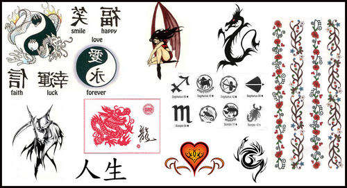 3 Tattoo Ebooks & 3000+ Free Designs - DIGITAL LINK/1000 FREE on CD - Art