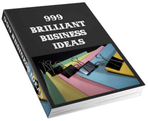 999 Brilliant Business Ideas - DIGITAL LINK/1000 FREE on CD