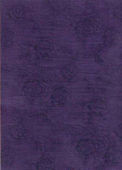 Stunning Pearlescent Finely Embossed Paper A4 - Violet Roses - Crafts Scrapbooking