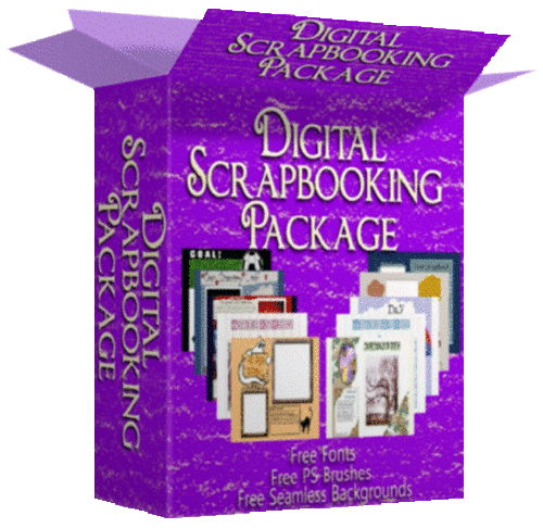 Digital Scrapbooking Templates - Get Free Embellishments if Software if taking DVD