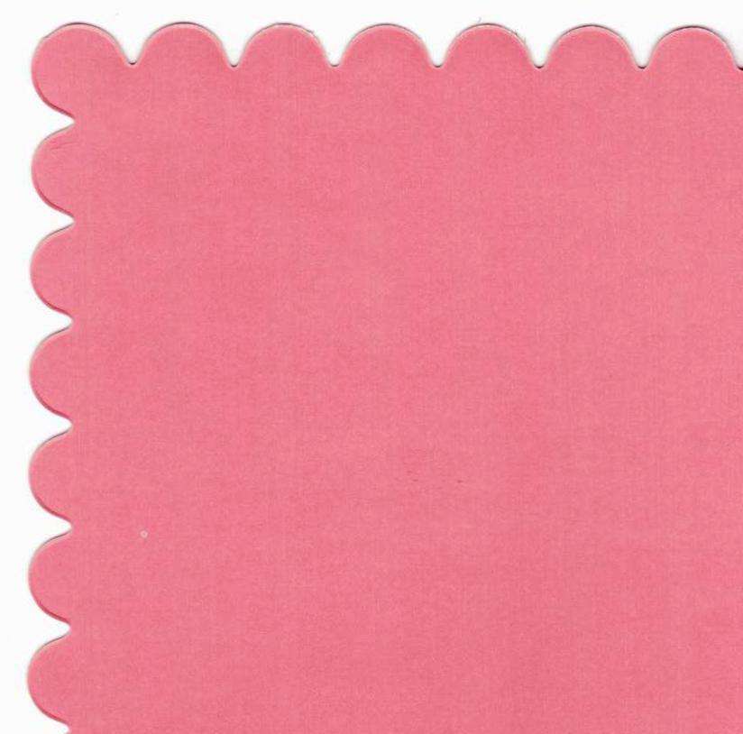 Scalloped Scrapbooking Paper 30cm x 30cm 240gsm Card - Salmon - Crafts