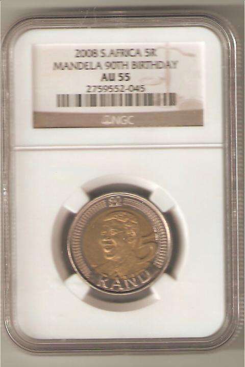 @@@A AU 55 2008 NELSON MANDELA BIRTHDAY COIN @@@