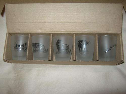 BIG 5: African Shot Glasses