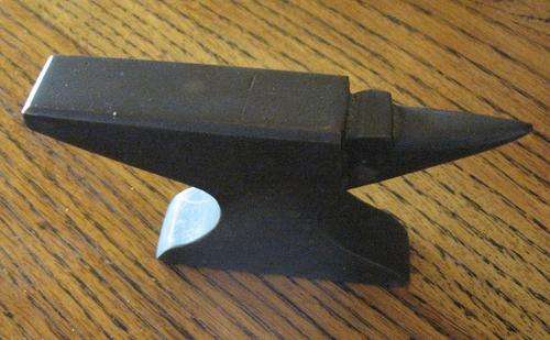 Vintage Miniature Brass Anvil