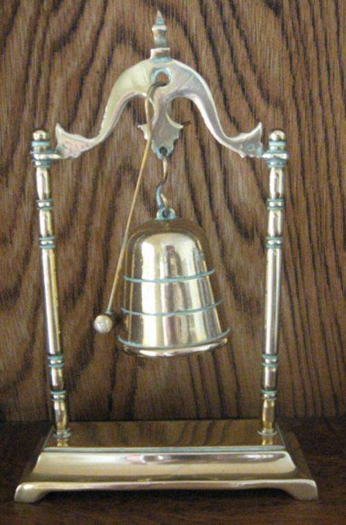 Lovely Hanging Brass Bell with hammer striker.
